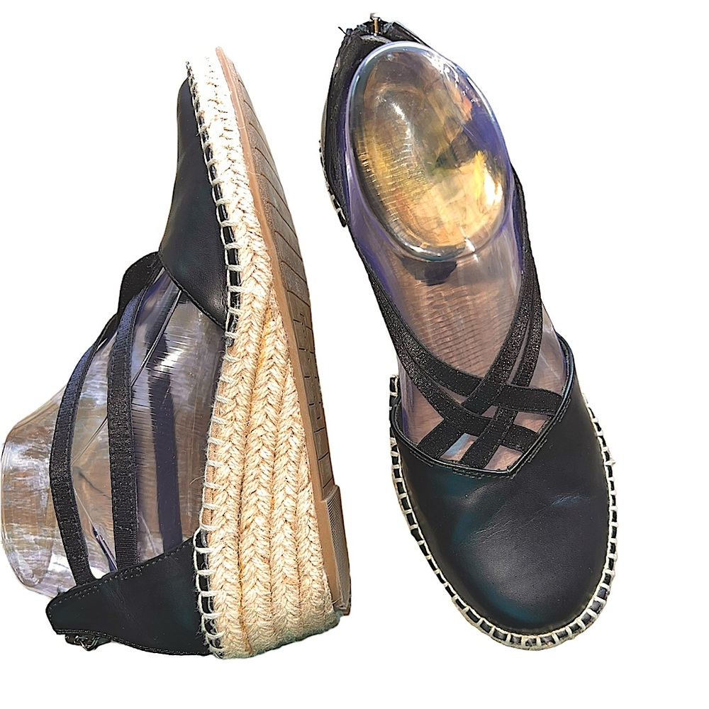 Kenneth Cole Reaction espadrille wedge heel boho footwear great condition